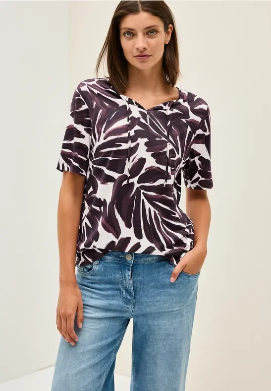 Cecil Damen Shirt im Tunika-Look in Rot, Gr: L