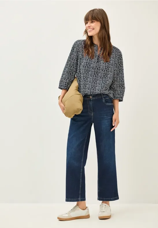 Thumbnail - Cecil Damen Gemusterte Tunika in Blau, Gr: XS