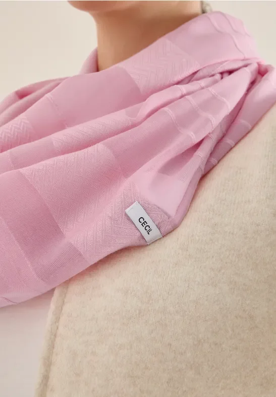 Cecil Damen Loop Schal in Rosa, Gr: One size