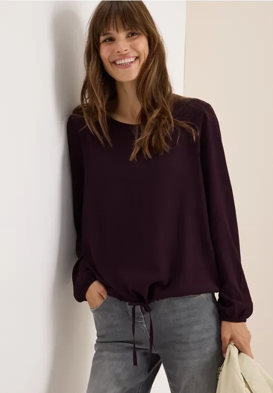 Cecil Damen Bluse mit Tunnelzug in Rot, Gr: XS