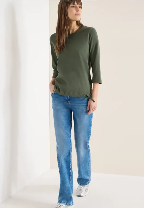 Cecil Damen Shirt mit Tunnelzug in Grün, Gr: XXL