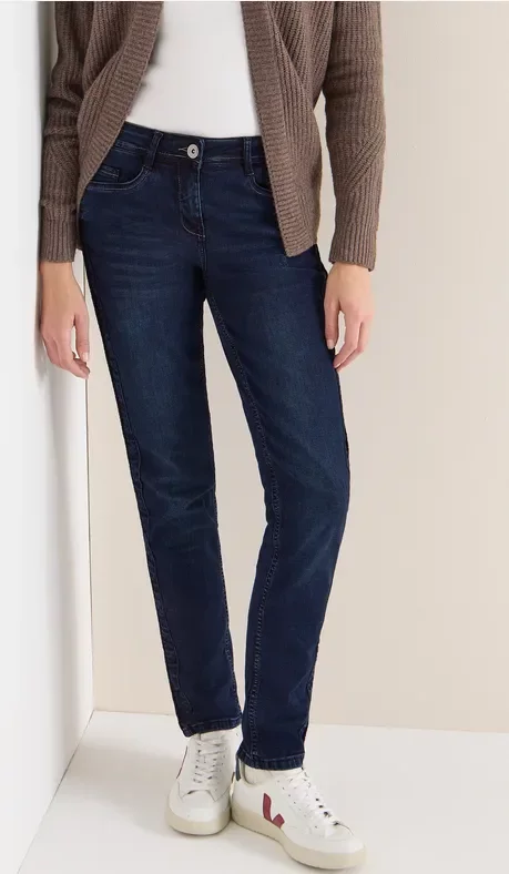Thumbnail - Cecil Damen Casual Fit Jeans in Blau, Gr: 28