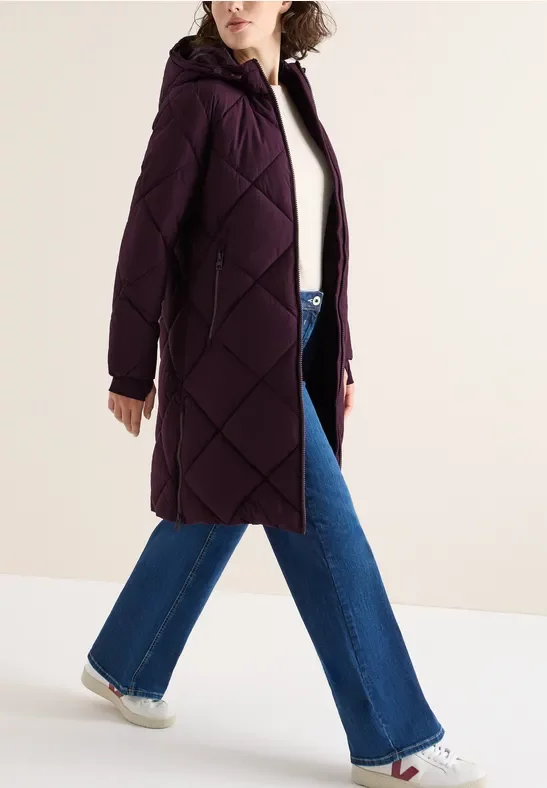 Cecil Damen Mantel mit Rucksack Strings in Rot, Gr: S