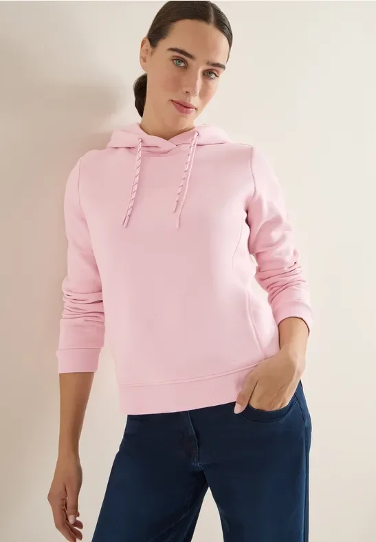 Thumbnail - Cecil Damen Hoodie mit Stickerei in Rosa, Gr: L