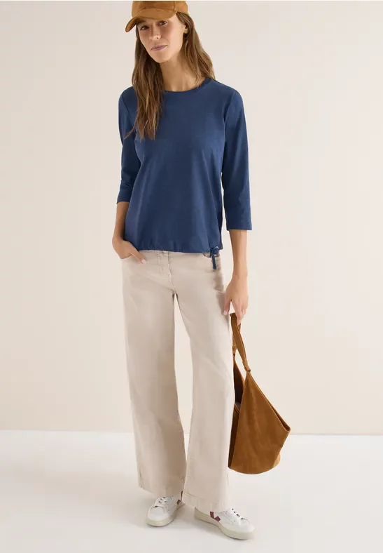 Cecil Damen Shirt mit Tunnelzug in Blau, Gr: 3XL