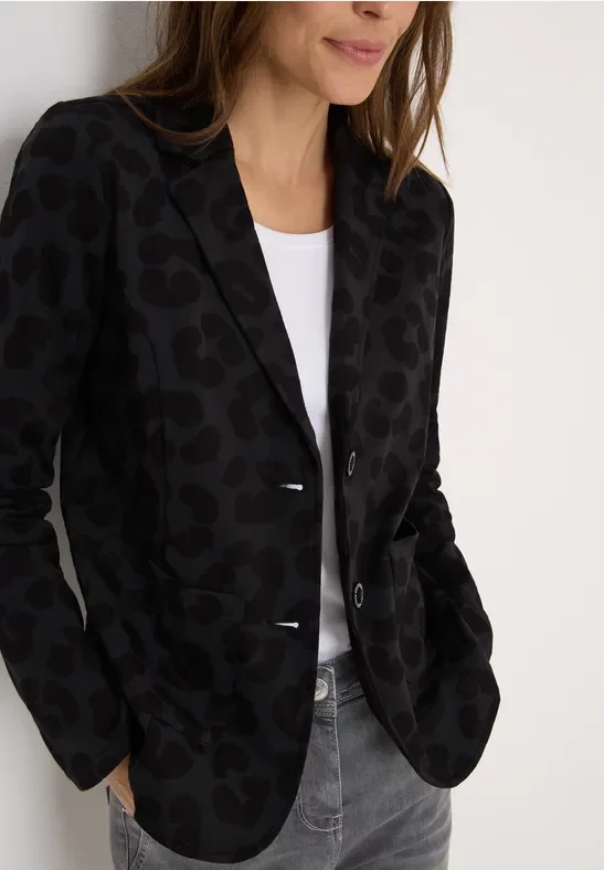 Thumbnail - Cecil Damen Leo Strukturblazer in Schwarz, Gr: XS