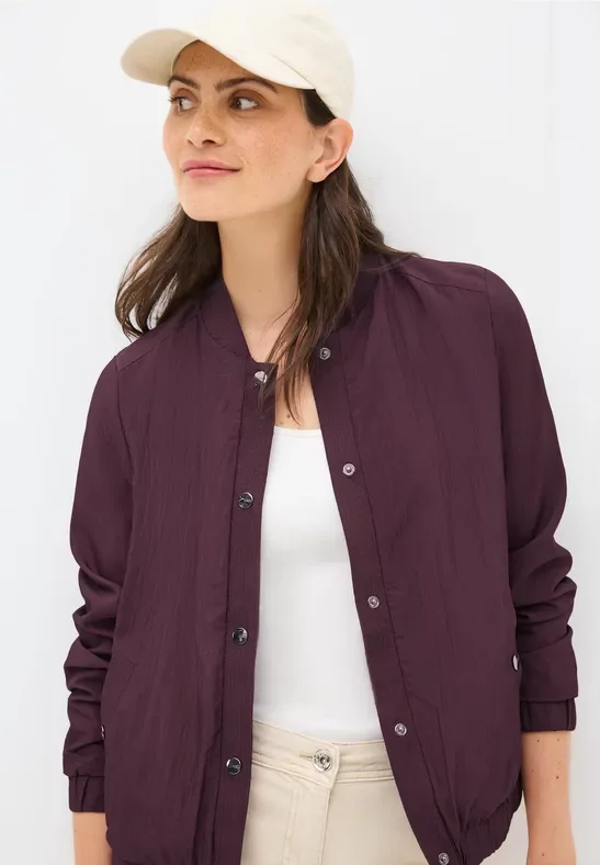 Cecil Damen Papertouch Blouson in Rot, Gr: XS