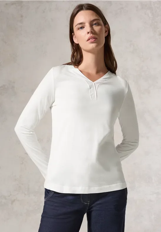 Thumbnail - Cecil Damen Tunika-Shirt in Weiß, Gr: XL