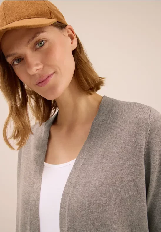 Cecil Damen Offene Strickjacke in Braun, Gr: L