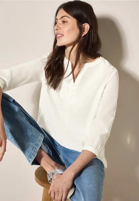 Thumbnail - Cecil Damen Leichte Tunika in Weiß, Gr: XXL