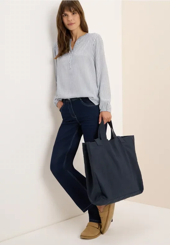 Cecil Damen Gestreifte Tunika in Blau, Gr: 3XL