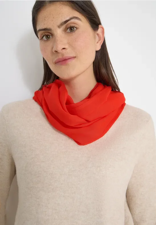 Cecil Damen Loop Schal in Orange, Gr: One size