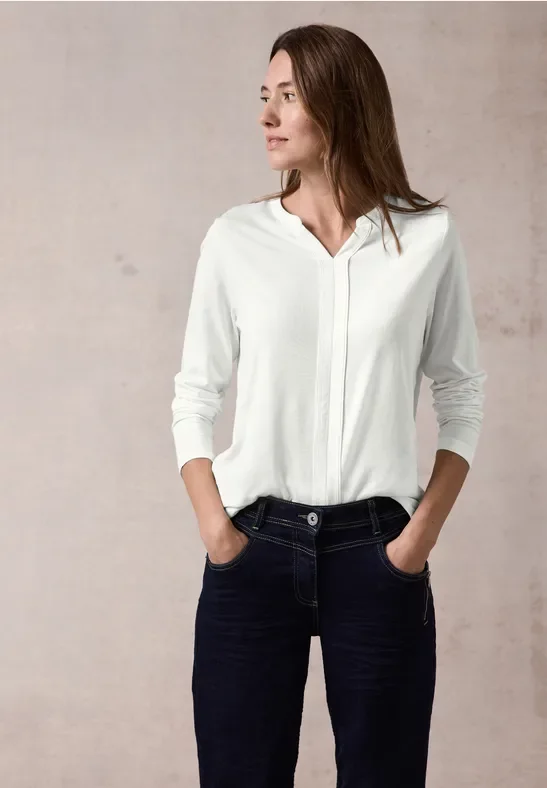 Cecil Damen Blusenshirt in Weiß, Gr: XXL