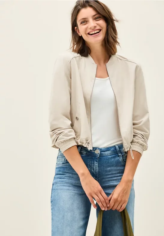 Thumbnail - Cecil Damen Kurzer Blouson in Beige, Gr: M