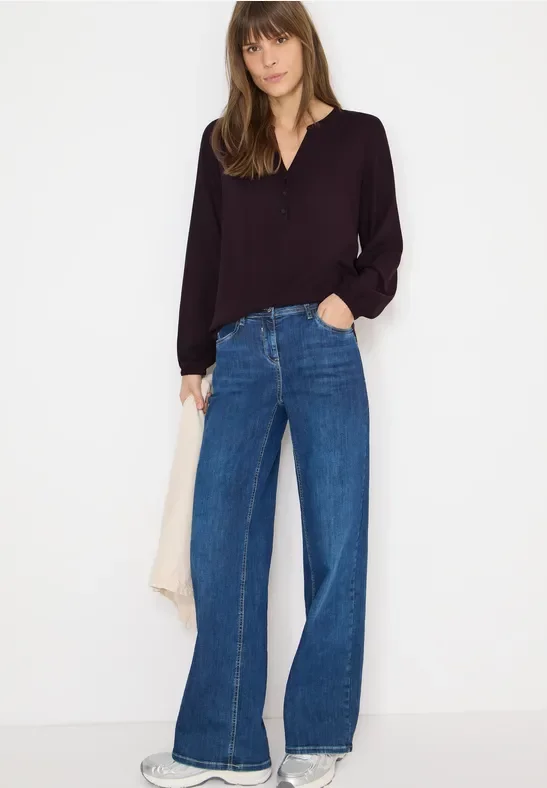 Cecil Damen Bluse in Unifarbe in Rot, Gr: S