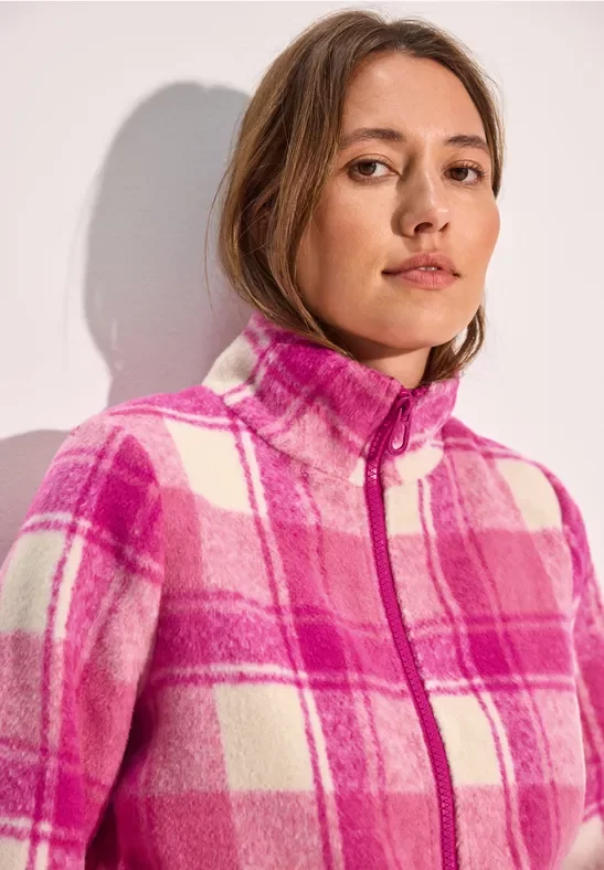 Thumbnail - Cecil Damen Karierte Jacke in Pink, Gr: L