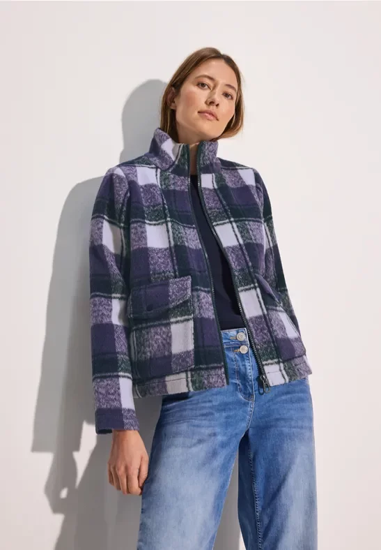 Thumbnail - Cecil Damen Karierte Jacke in Grün, Gr: XL