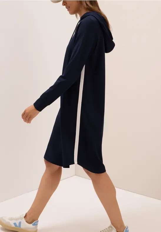 Cecil Damen Kleid mit Gallonstreifen in Blau, Gr: XS