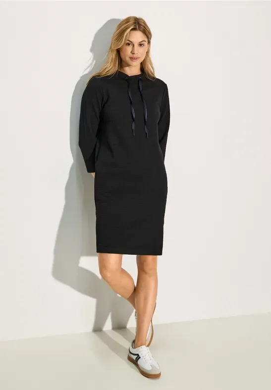 Thumbnail - Cecil Damen Strukturkleid in Schwarz, Gr: L