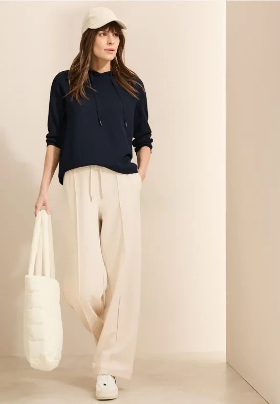 Cecil Damen Leichter Hoodie in Blau, Gr: M