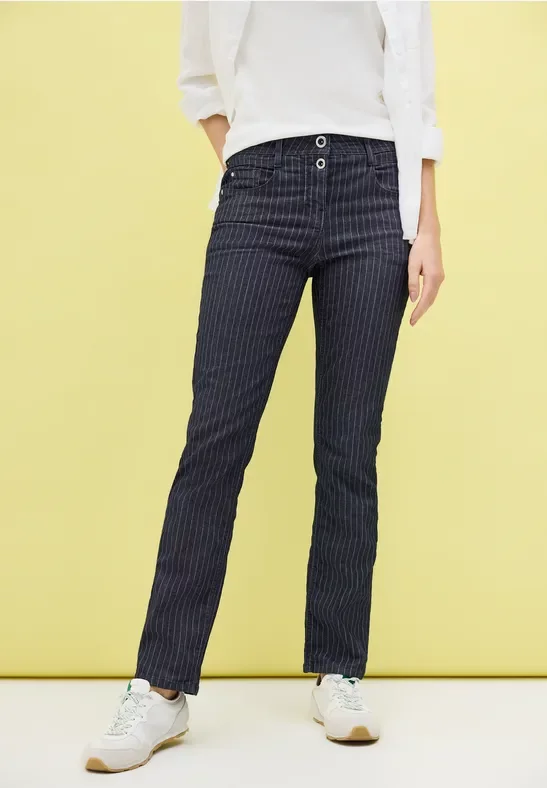 Thumbnail - Cecil Damen Straight Leg Jeans in Blau, Gr: 33