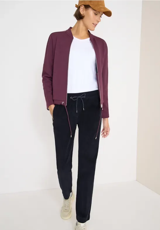 Thumbnail - Cecil Damen Cordhose im Causal Fit in Blau, Gr: XL