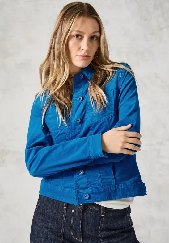 Cecil Damen Cordjacke in Blau, Gr: XXL