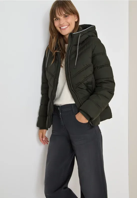 Thumbnail - Cecil Damen Gefütterte Jacke in Grün, Gr: XS