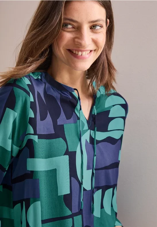 Cecil Damen Bedruckte Tunika in Grün, Gr: XXL