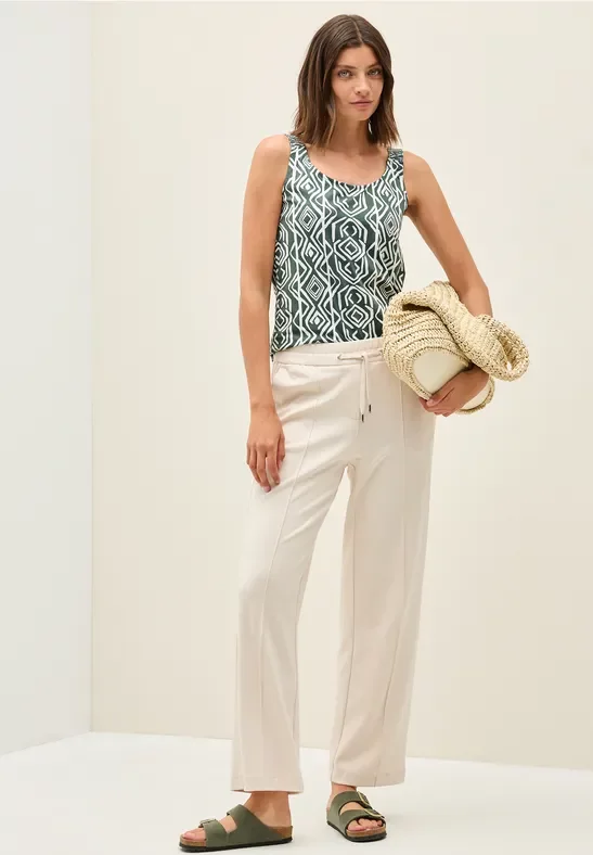 Thumbnail - Cecil Damen Top mit Smok-Details in Grün, Gr: XXL