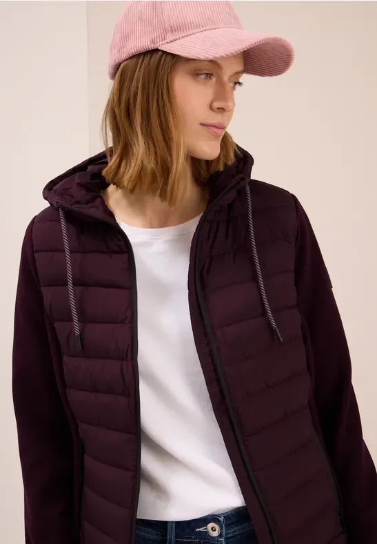 Thumbnail - Cecil Damen Scuba Mix Jacke in Rot, Gr: L