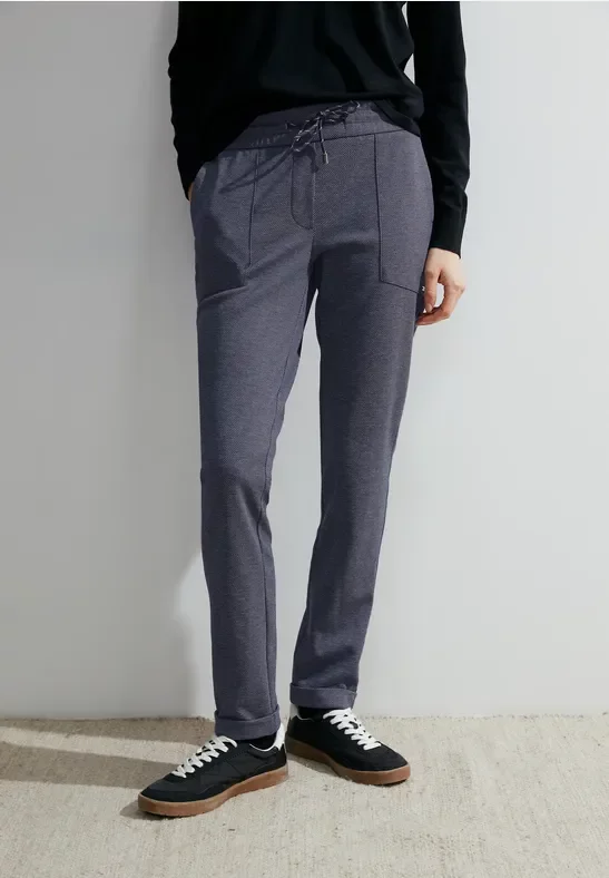 Thumbnail - Cecil Damen Casual Fit Hose in Blau, Gr: XXL