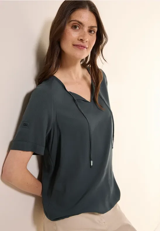 Cecil Damen Tunika in Unifarbe in Grün, Gr: 3XL