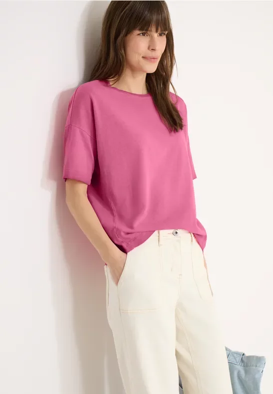 Cecil Damen Garment dye Shirt in Pink, Gr: XS
