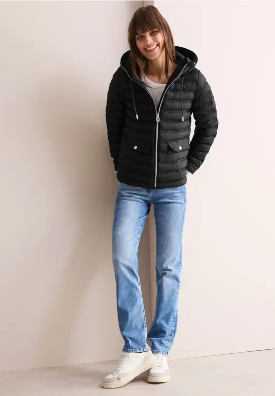 Thumbnail - Cecil Damen Leichte Übergangsjacke in Schwarz, Gr: L