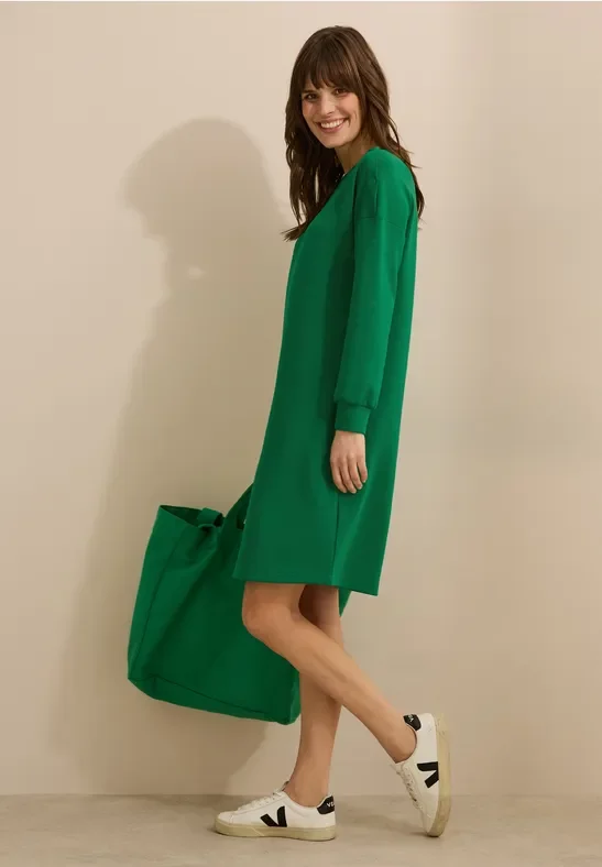 Thumbnail - Cecil Damen Kleid mit Knopfdetail in Grün, Gr: XXL