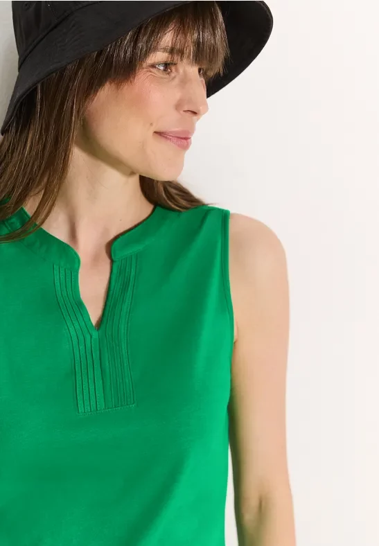 Cecil Damen Top mit Deko Element in Grün, Gr: XXL