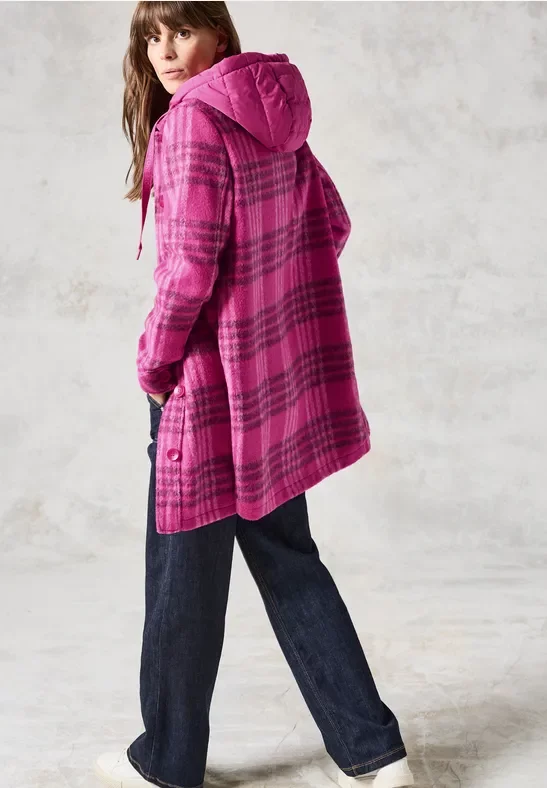 Cecil Damen Langes Overshirt in Pink, Gr: XL