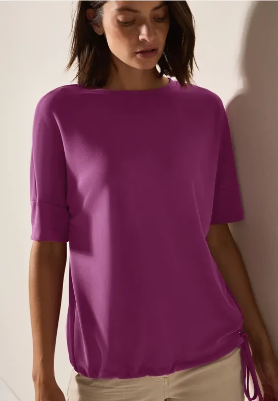 Cecil Damen Softes T-Shirt in Pink, Gr: M