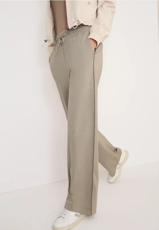 Thumbnail - Cecil Damen Hose mit Gallonstreifen in Braun, Gr: S