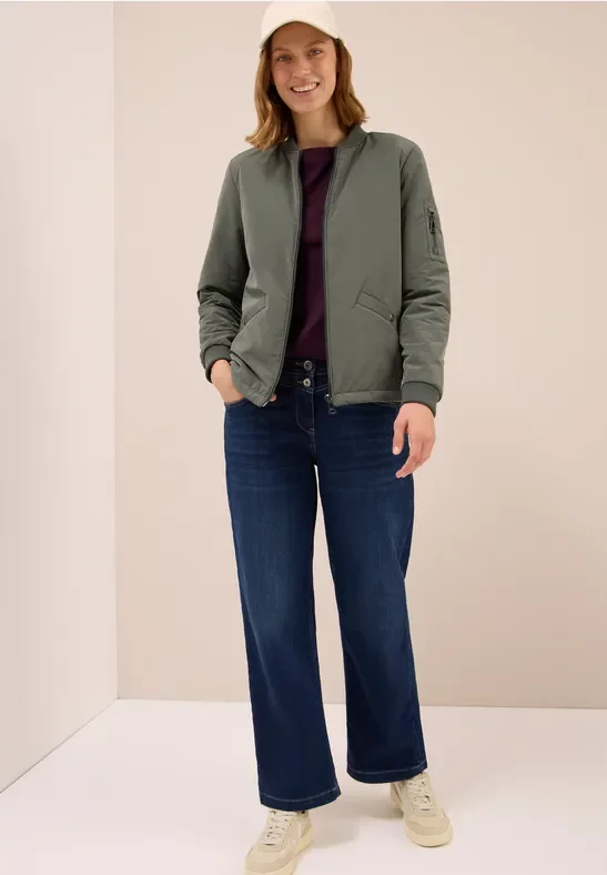 Thumbnail - Cecil Damen Matter Soft Touch Blouson in Grün, Gr: M