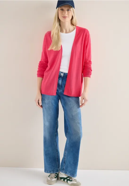 Cecil Damen Basic Cardigan in Rot, Gr: XXL