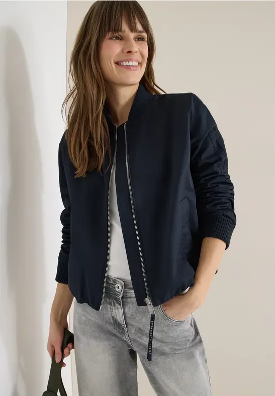 Thumbnail - Cecil Damen Leichter Blouson in Blau, Gr: XXL