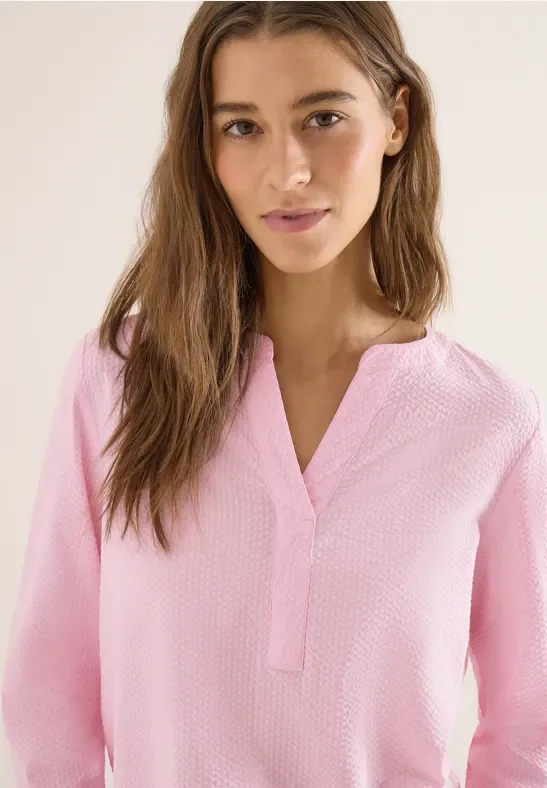 Cecil Damen Seersucker Bluse in Rosa, Gr: M