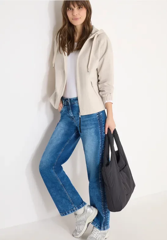 Cecil Damen Jacke mit Kapuze in Beige, Gr: M