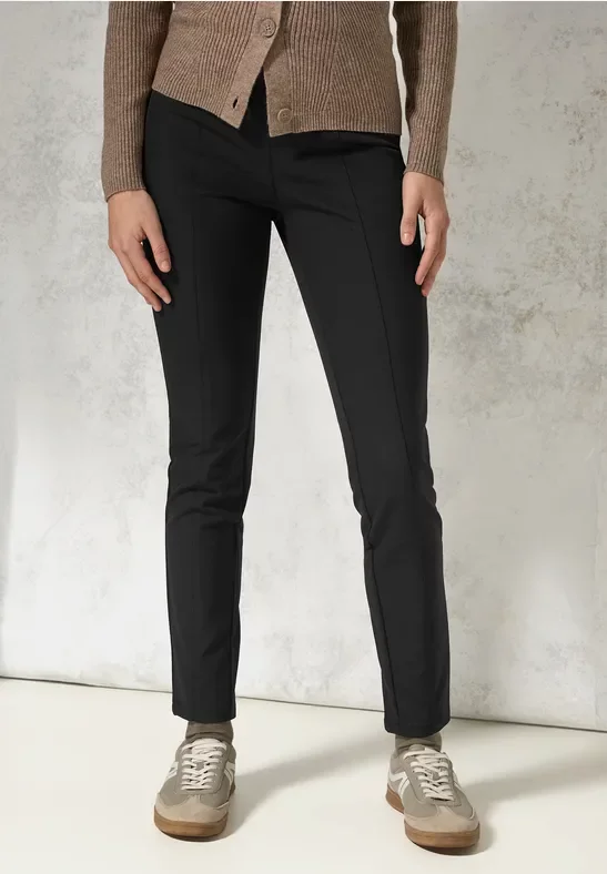 Cecil Damen Hose mit Glitzer-Details in Schwarz, Gr: XS