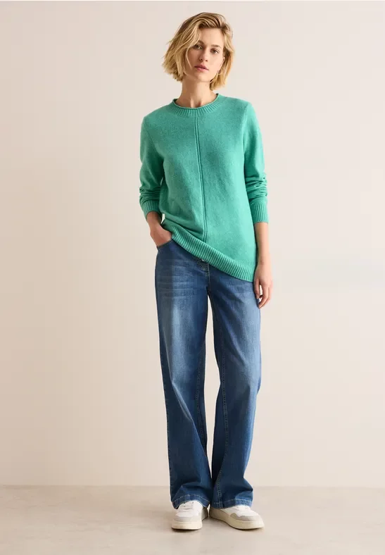 Thumbnail - Cecil Damen Kuscheliger Pullover in Grün, Gr: XXL