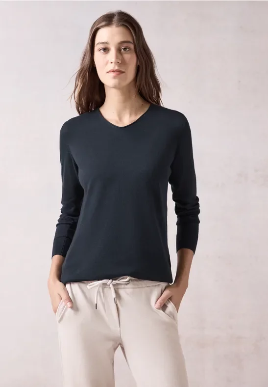 Cecil Damen Pullover in Blau, Gr: M