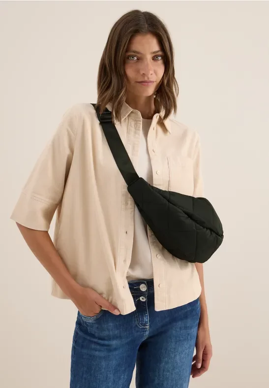 Cecil Damen Tasche mit Steppmuster in Grün, Gr: One size