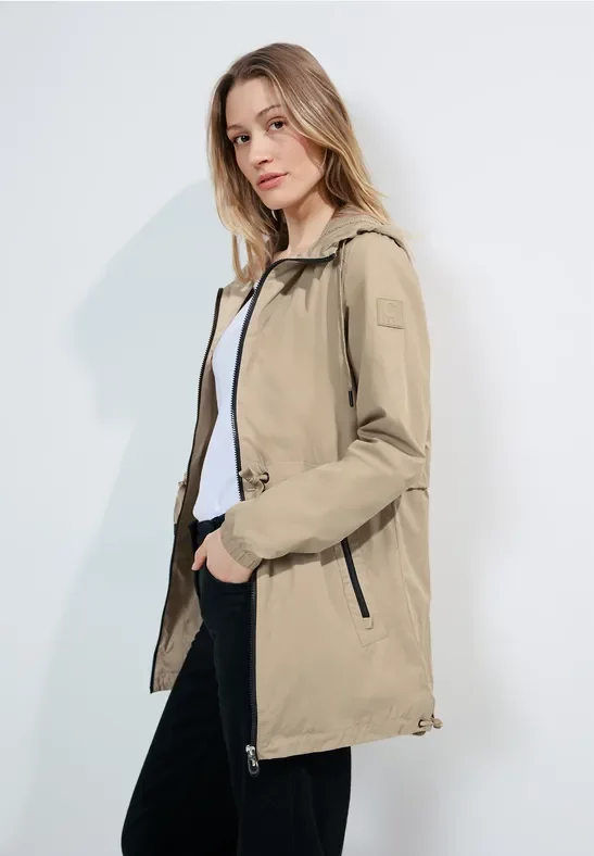 Thumbnail - Cecil Damen Übergangsjacke in Beige, Gr: XS